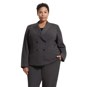 M.M. LAFLEUR Roxane Blazer - Light Twill in Charcoal size +3 NWT